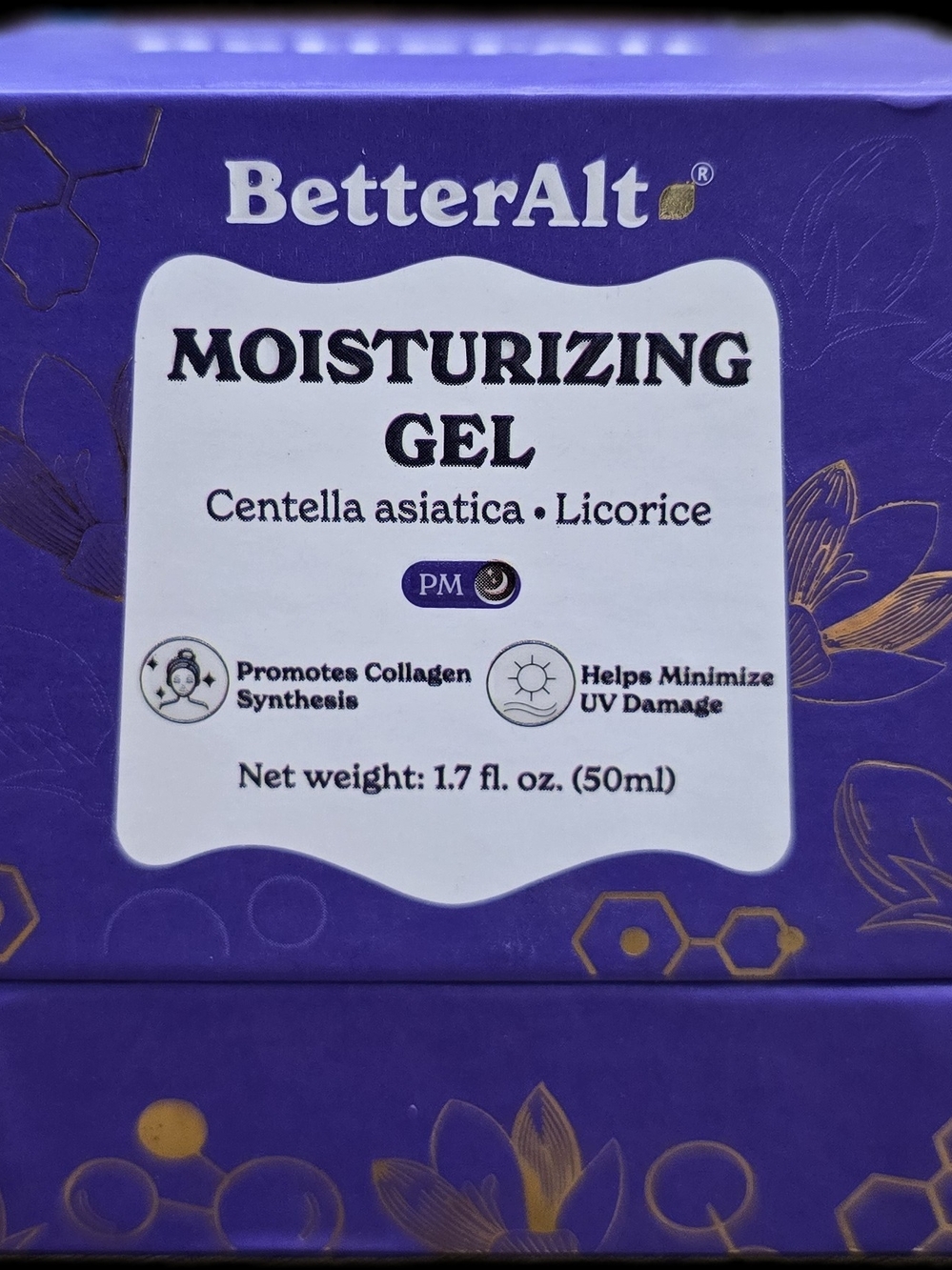 BetterAlt Moisturizing Gel with Centella Asiatica & Licorice (PM)